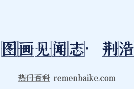 图画见闻志·荆浩是什么意思的图片
